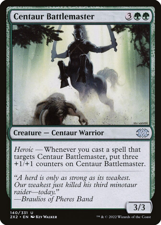 Centaur Battlemaster, Double masters 2022 Card Art