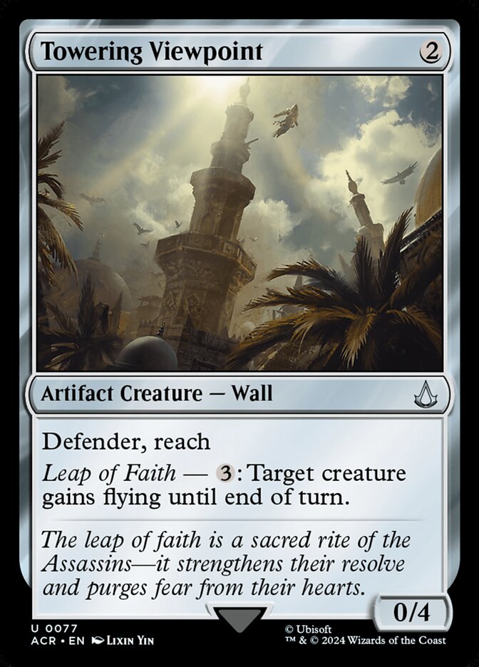 Towering Viewpoint, Assassin's creed Card Art