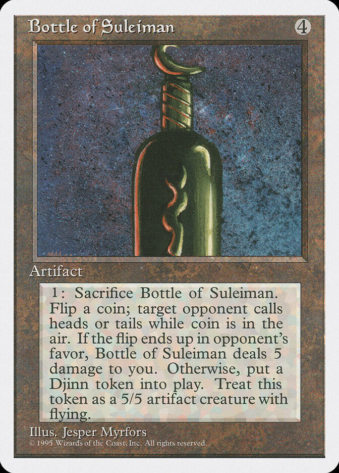 Bottle of Suleiman, Fourth Edition Card Art