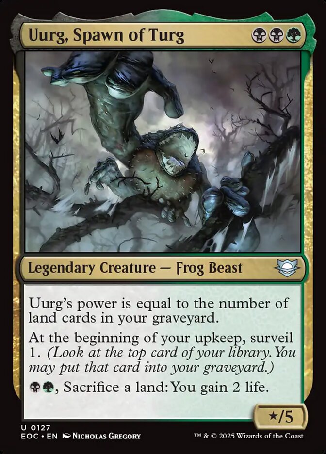 Uurg, Spawn of Turg, Edge Of Eternities Commander Card Art