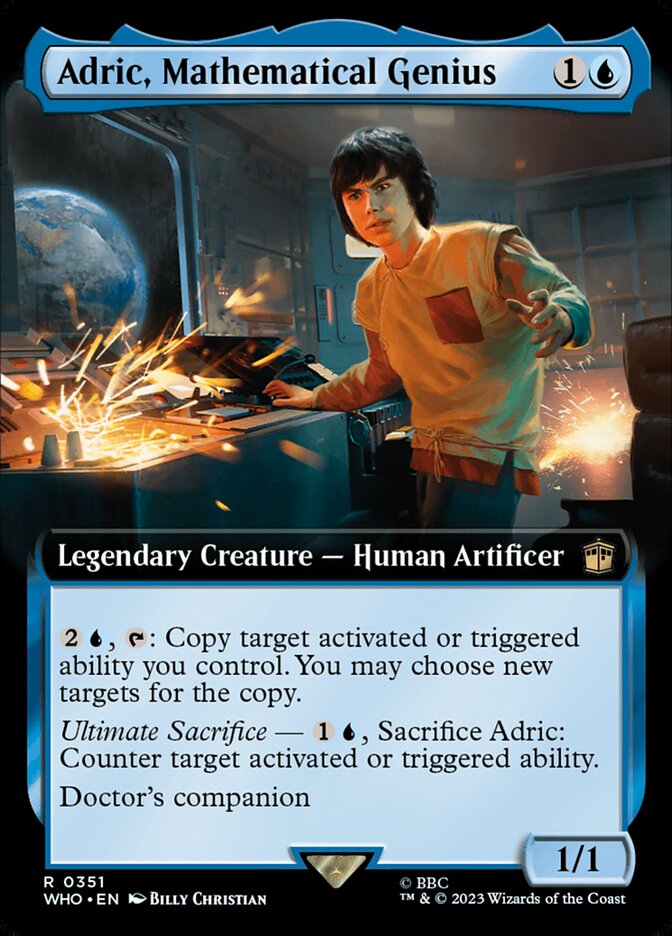 Adric, Mathematical Genius, Doctor Who Card Art