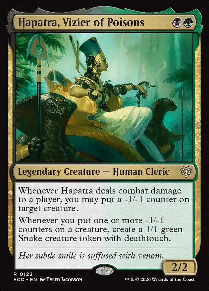 Hapatra, Vizier of Poisons, Lorwyn Eclipsed Commander Card Art