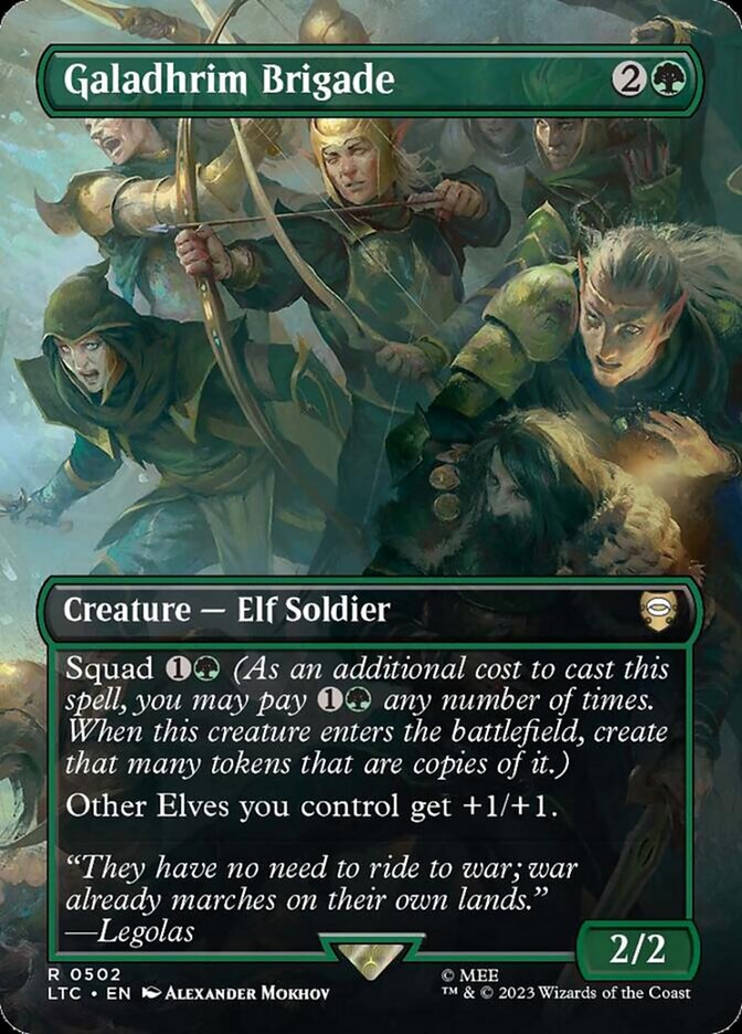 Galadhrim Brigade, Tales of middle-earth commander Card Art