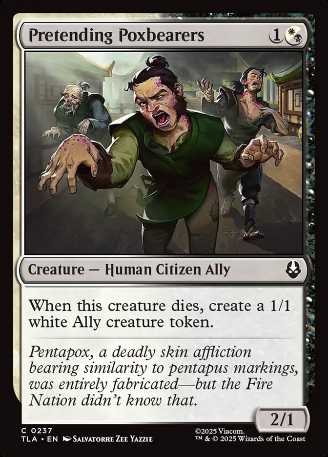 Pretending Poxbearers, Avatar: The Last Airbender Card Art