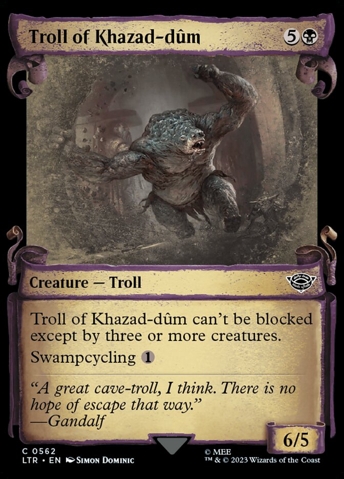 Troll of Khazad-dûm, The Lord Of The Rings: Tales Of Middle-Earth Card Art