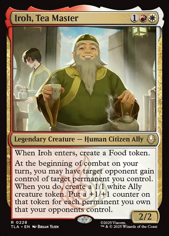 Iroh, Tea Master, Avatar: The Last Airbender Card Art