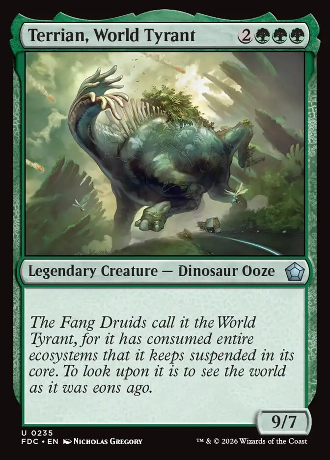 Terrian, World Tyrant, Foundations Commander Card Art