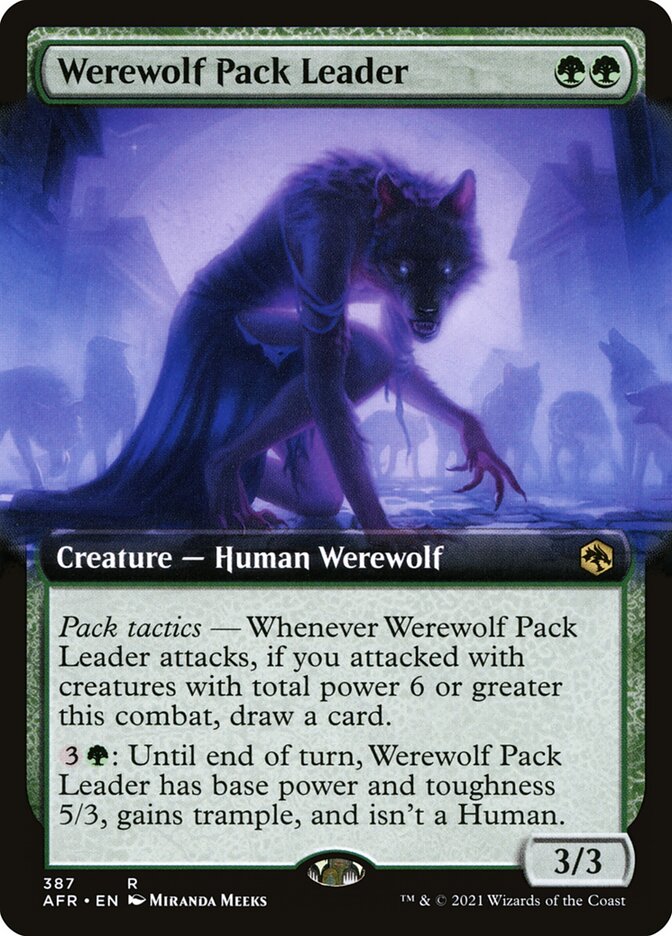 Werewolf Pack Leader, Adventures in the forgotten realms Card Art