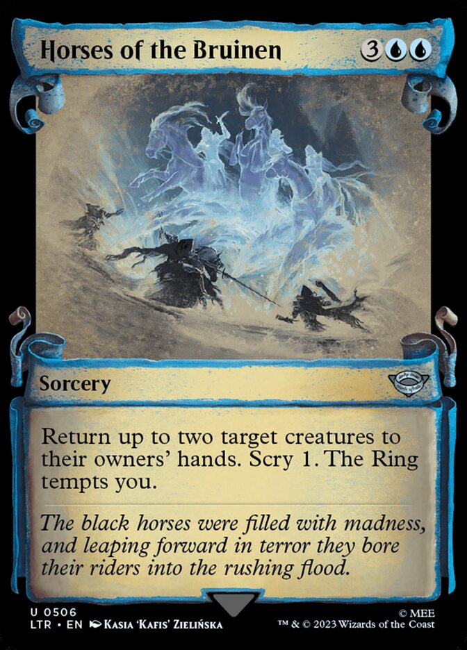 Horses of the Bruinen, The lord of the rings: tales of middle-earth Card Art