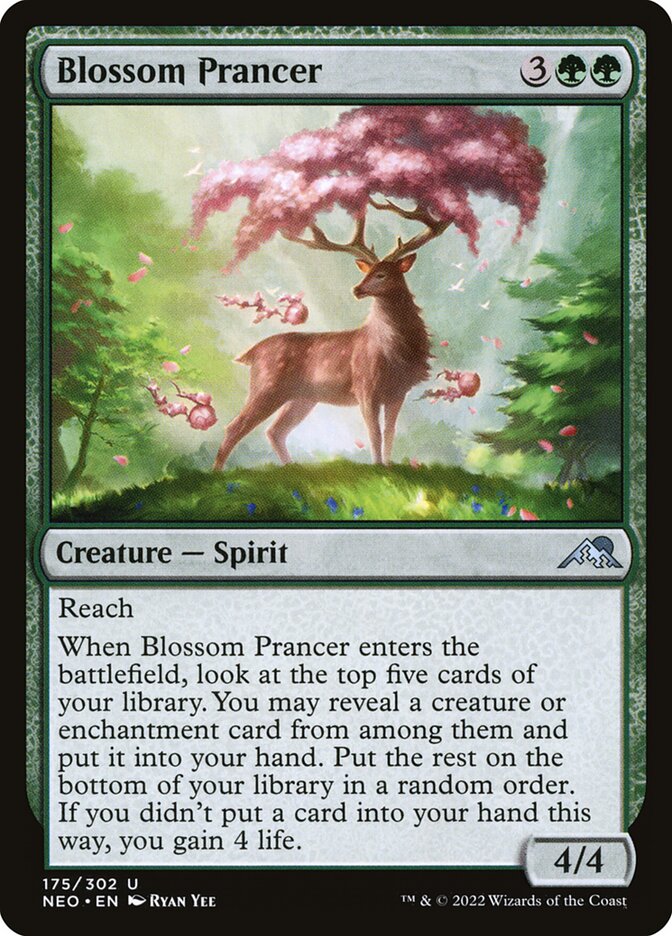 Blossom Prancer, Kamigawa: neon dynasty Card Art