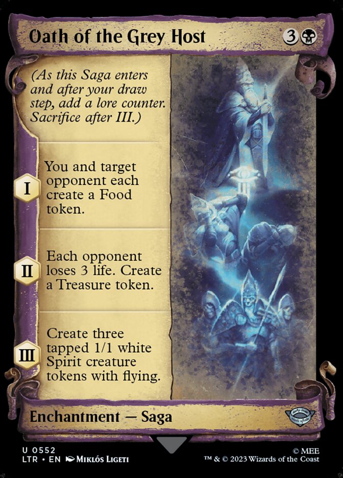 Oath of the Grey Host, The Lord Of The Rings: Tales Of Middle-Earth Card Art
