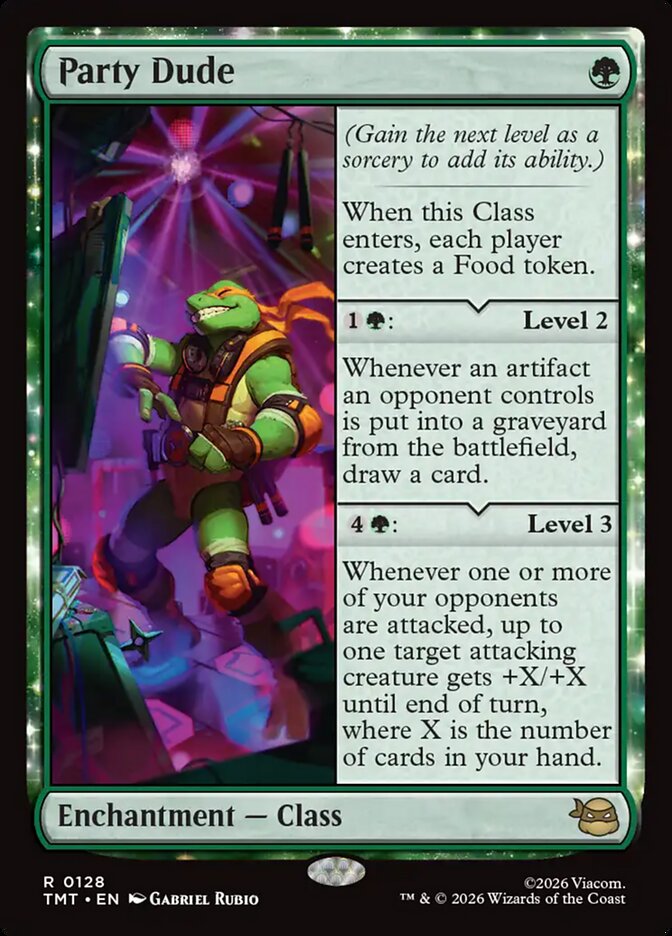 Party Dude, Teenage Mutant Ninja Turtles Card Art