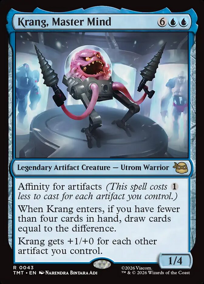 Krang, Master Mind, Teenage Mutant Ninja Turtles Card Art