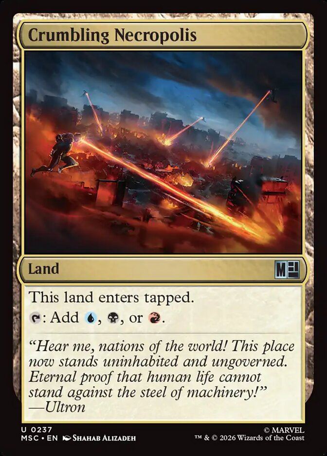 Crumbling Necropolis, Marvel Super Heroes Commander Card Art