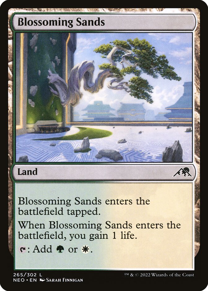 Blossoming Sands, Kamigawa: neon dynasty Card Art