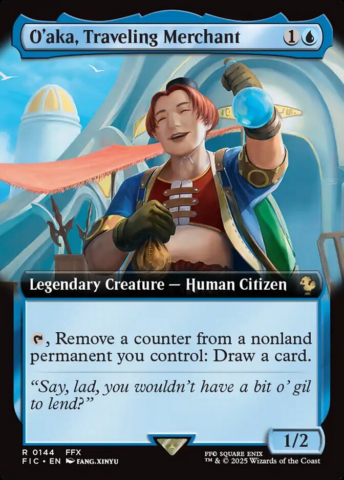 O'aka, Traveling Merchant, Final Fantasy Commander Card Art