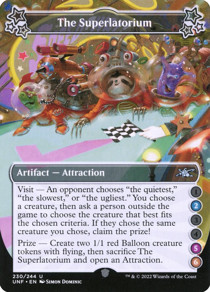 The Superlatorium, Unfinity Card Art
