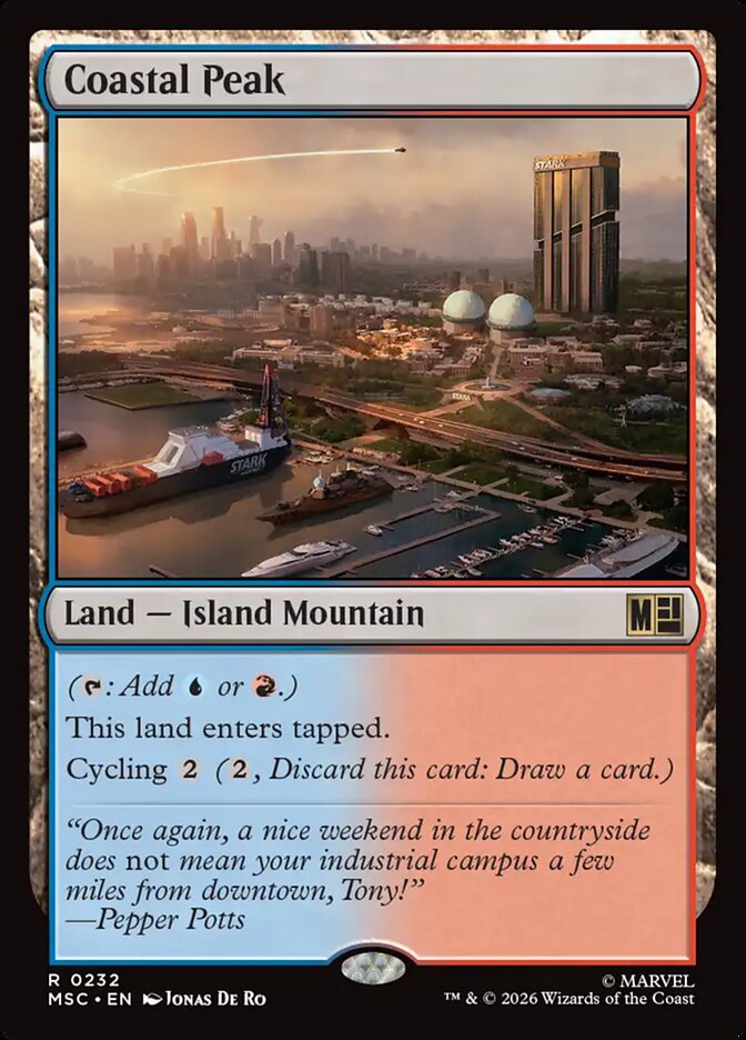 Coastal Peak, Marvel Super Heroes Commander Card Art