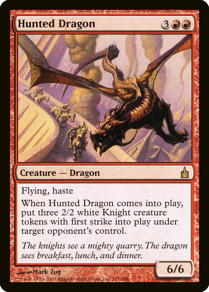 Hunted Dragon, Ravnica: City Of Guilds Card Art