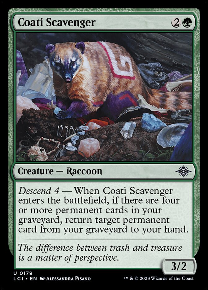 Coati Scavenger, The lost caverns of ixalan Card Art