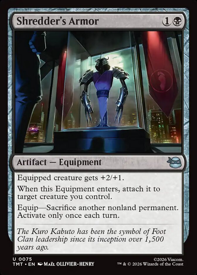Shredder's Armor, Teenage Mutant Ninja Turtles Card Art