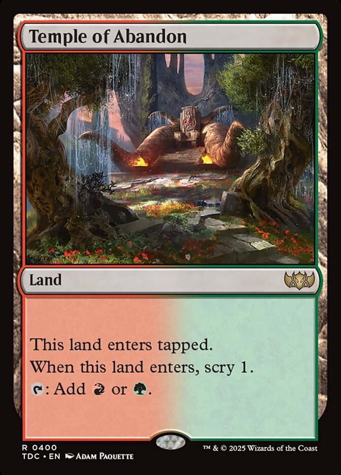 Temple of Abandon, Tarkir: Dragonstorm Commander Card Art