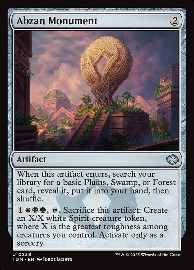 Abzan Monument, Tarkir: dragonstorm Card Art