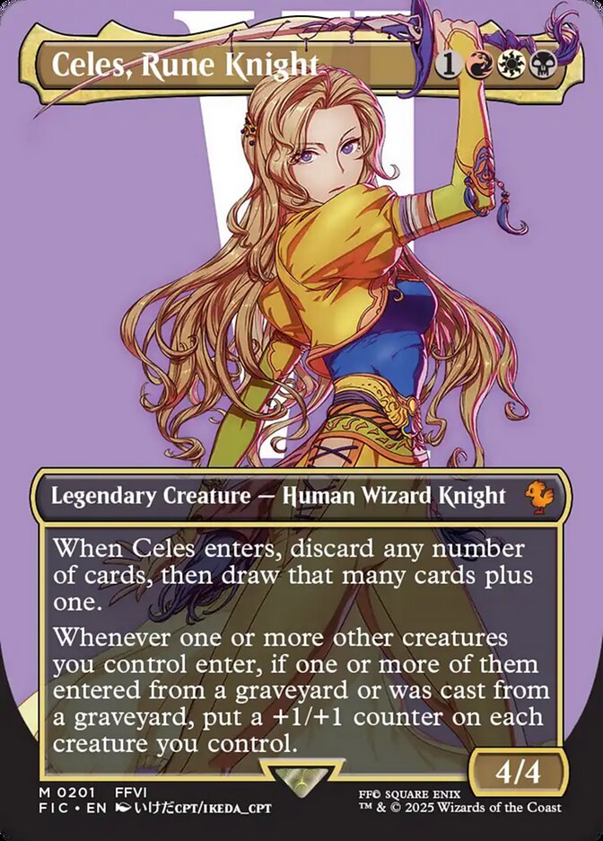 Celes, Rune Knight, Final Fantasy Commander Card Art