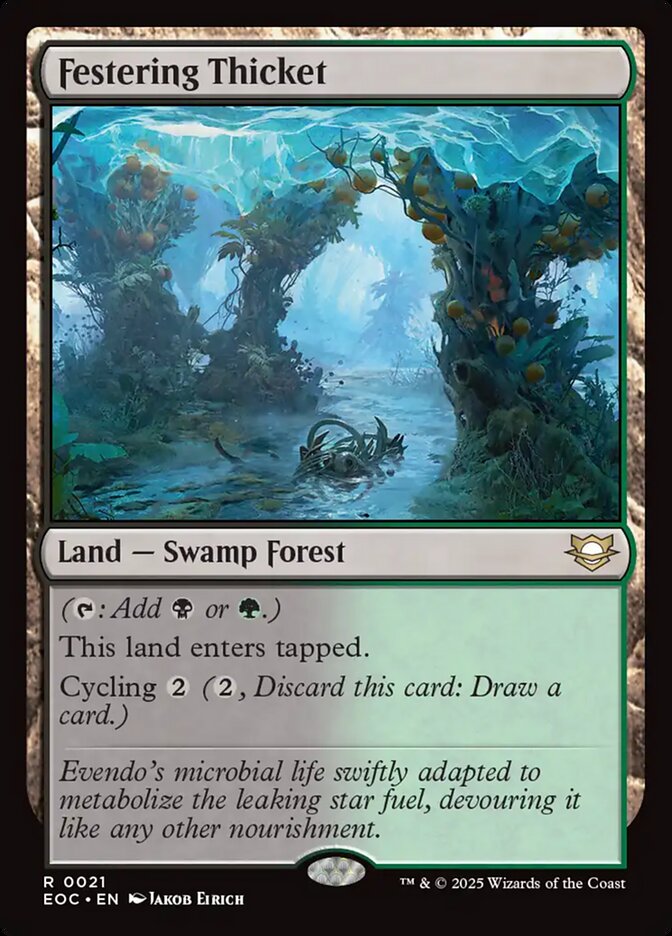 Festering Thicket, Edge Of Eternities Commander Card Art