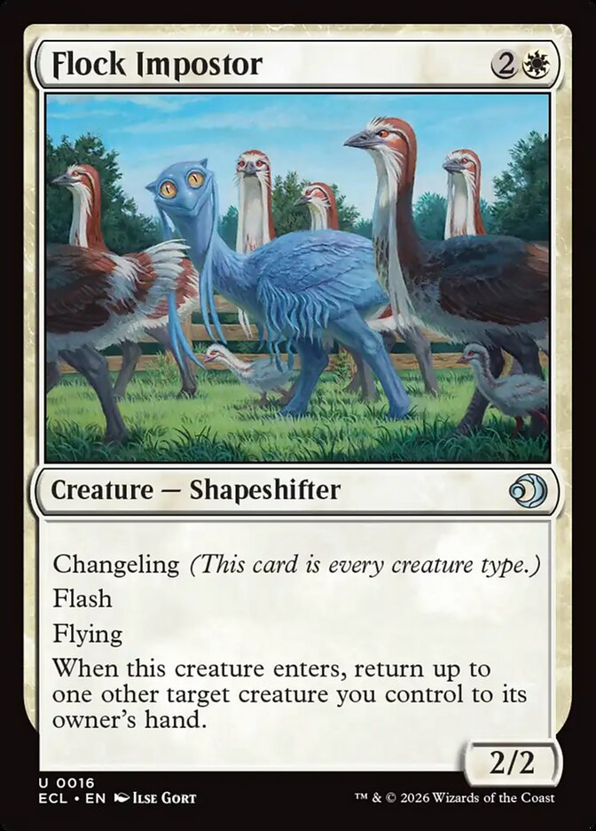 Flock Impostor, Lorwyn Eclipsed Card Art