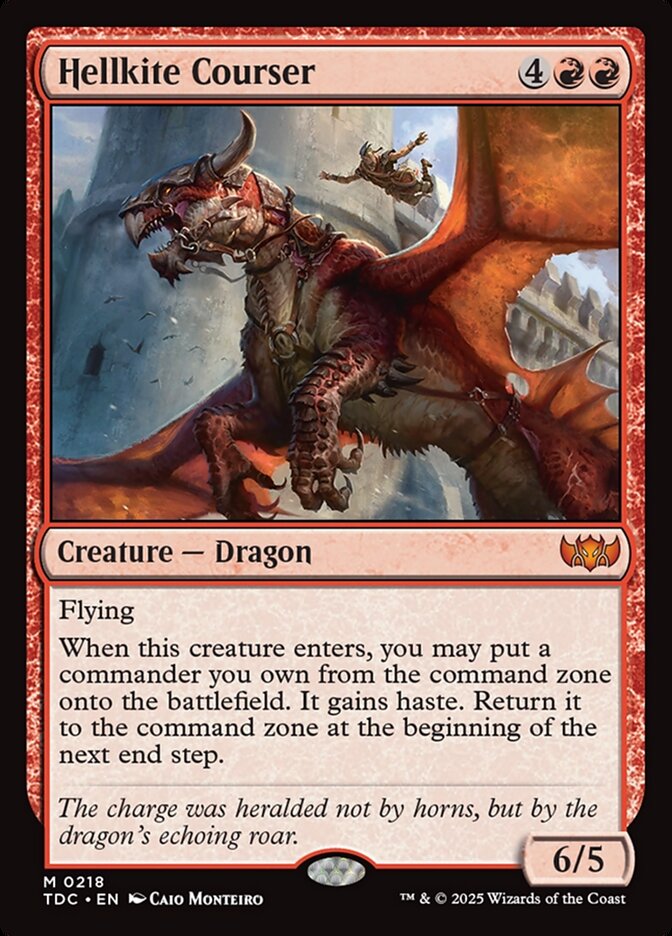 Hellkite Courser, Tarkir: dragonstorm commander Card Art