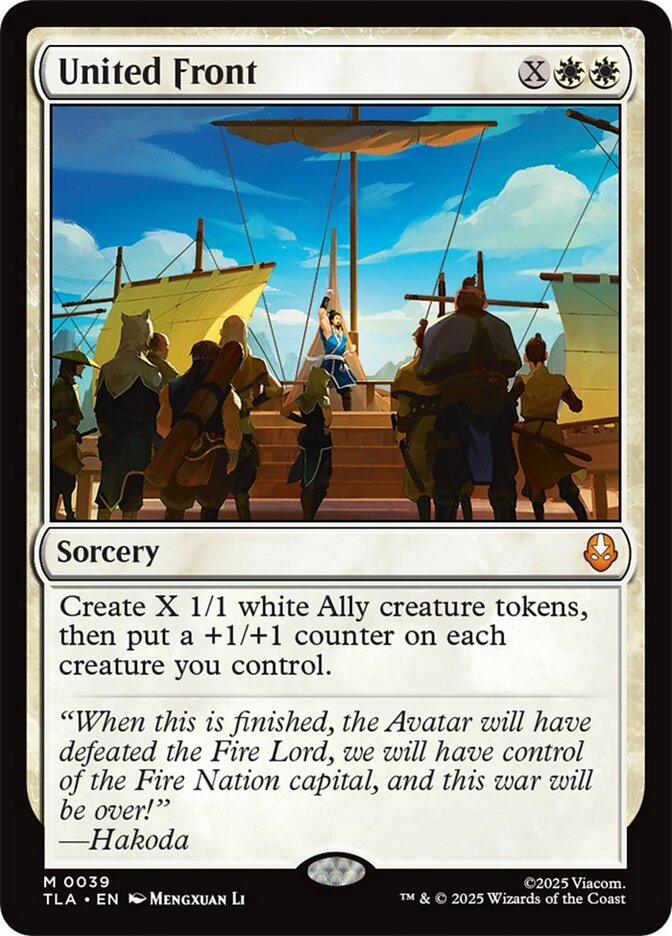 United Front, Avatar: The Last Airbender Card Art