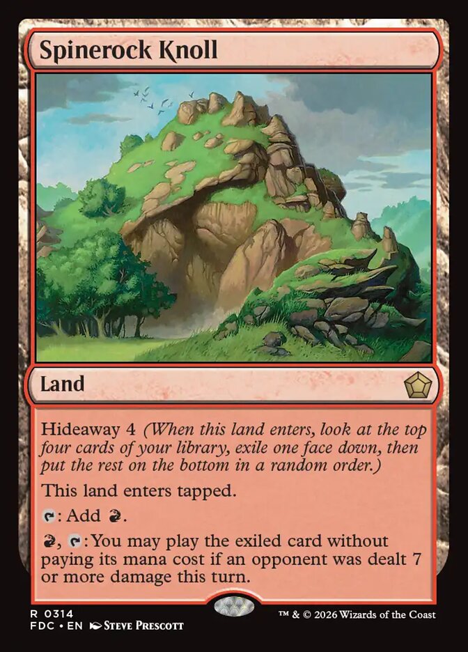 Spinerock Knoll, Foundations Commander Card Art