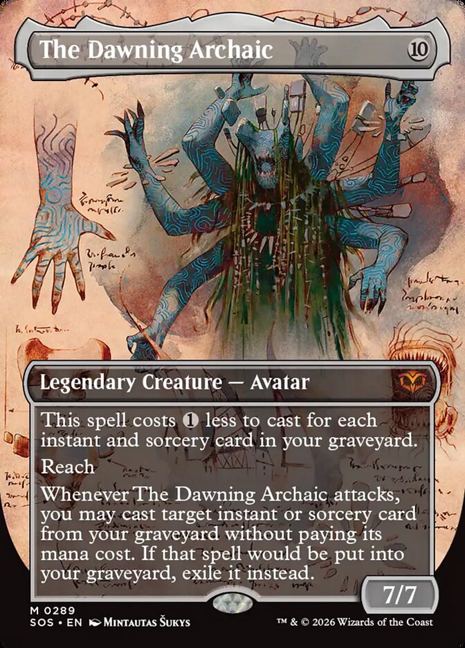 The Dawning Archaic, Secrets Of Strixhaven Card Art
