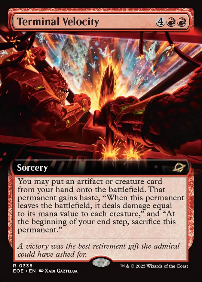 Terminal Velocity, Edge Of Eternities Card Art