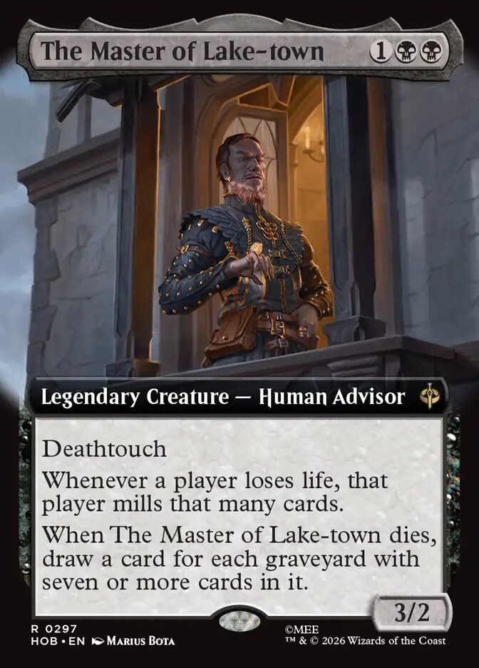 The Master of Lake-town, The Hobbit Card Art