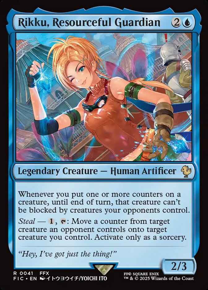 Rikku, Resourceful Guardian, Final fantasy commander Card Art