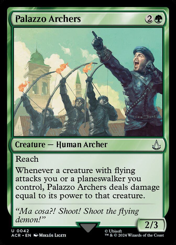 Palazzo Archers, Assassin's creed Card Art
