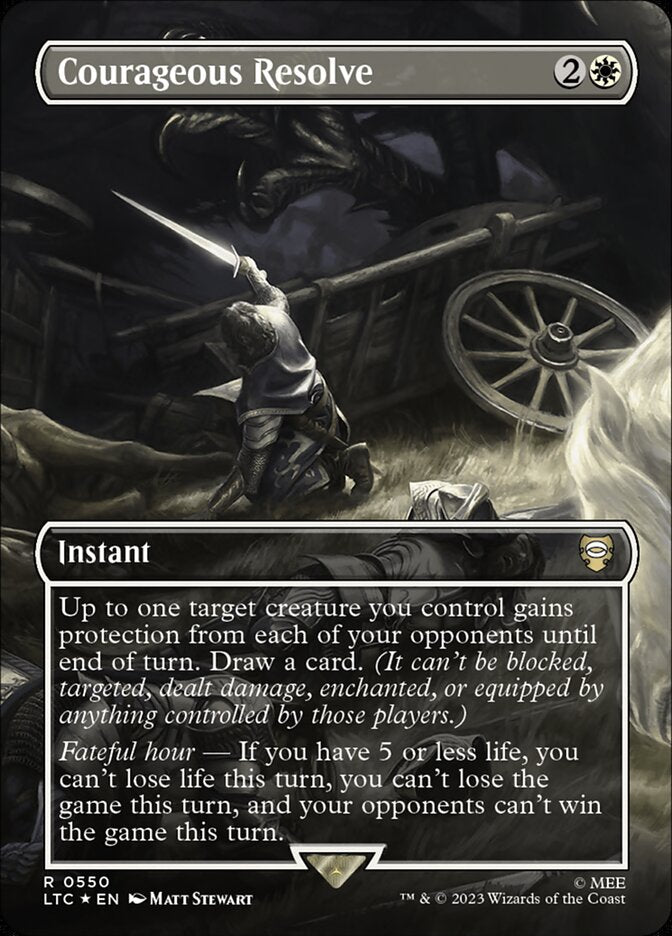 Courageous Resolve, Tales Of Middle-Earth Commander Card Art