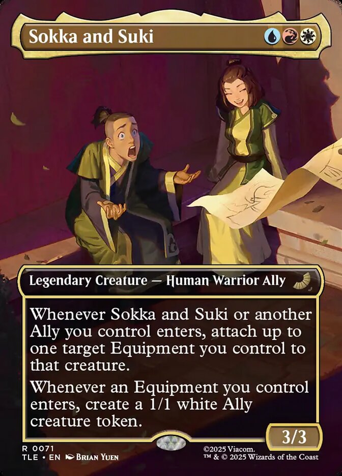 Sokka and Suki, Avatar: The Last Airbender Eternal Card Art