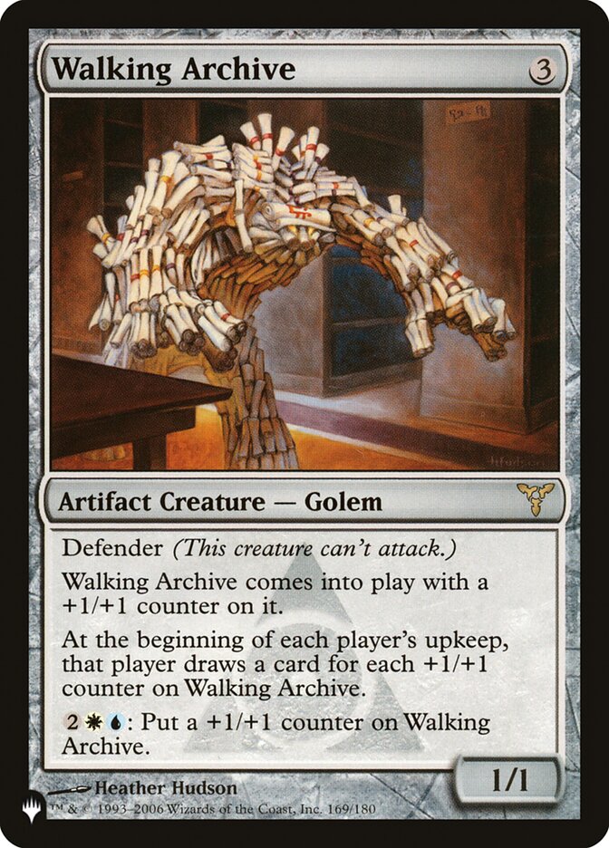 Walking Archive, The list Card Art