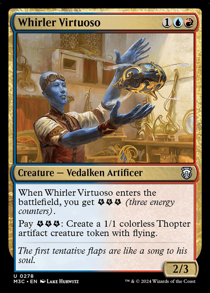 Whirler Virtuoso, Modern horizons 3 commander Card Art