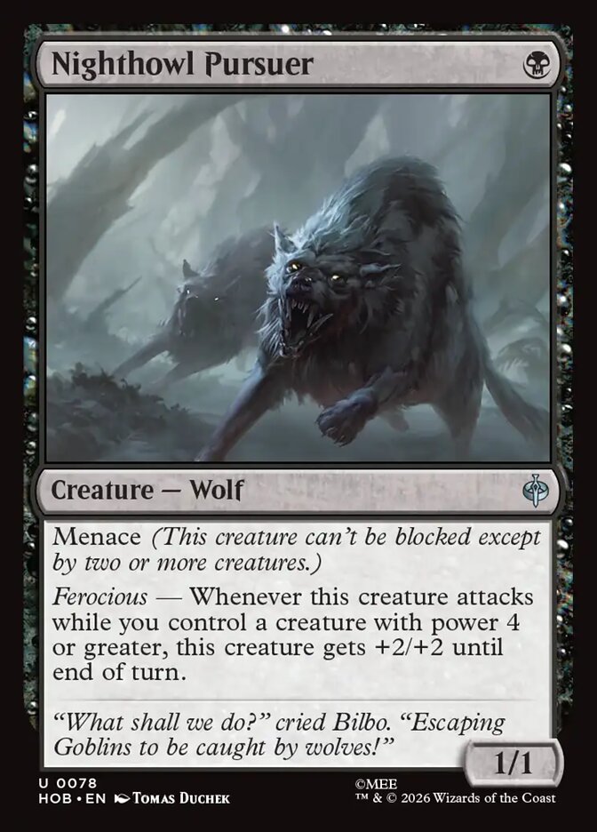 Nighthowl Pursuer, The Hobbit Card Art