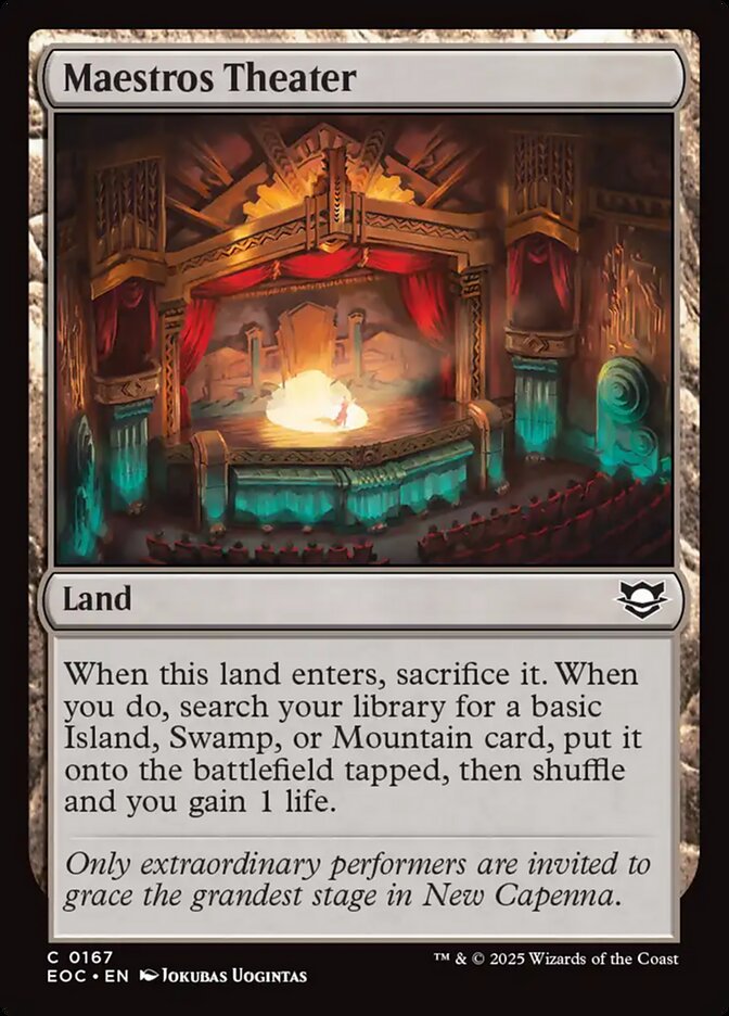 Maestros Theater, Edge Of Eternities Commander Card Art