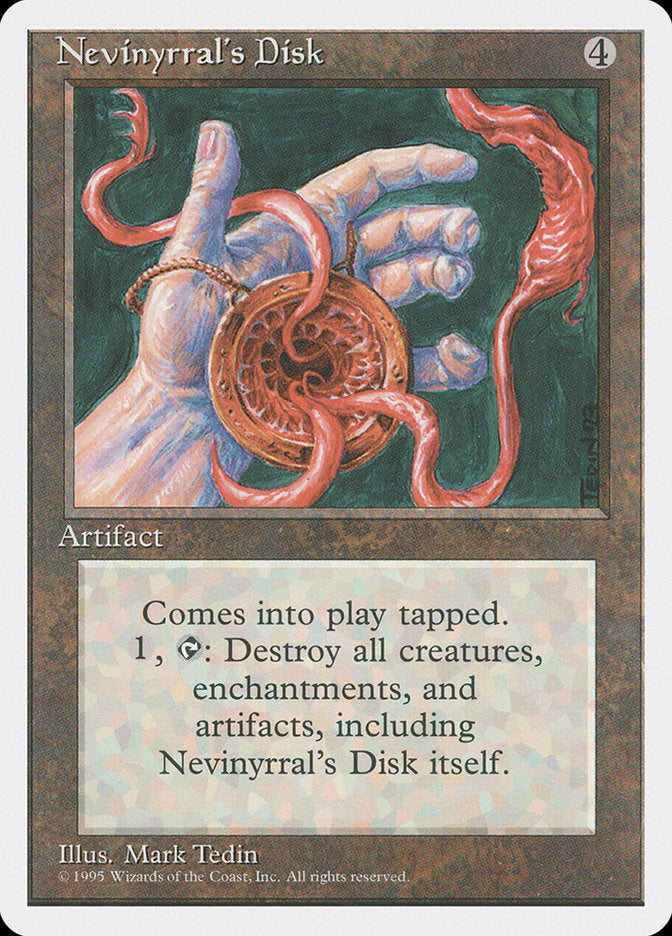 Nevinyrral's Disk, Fourth edition Card Art