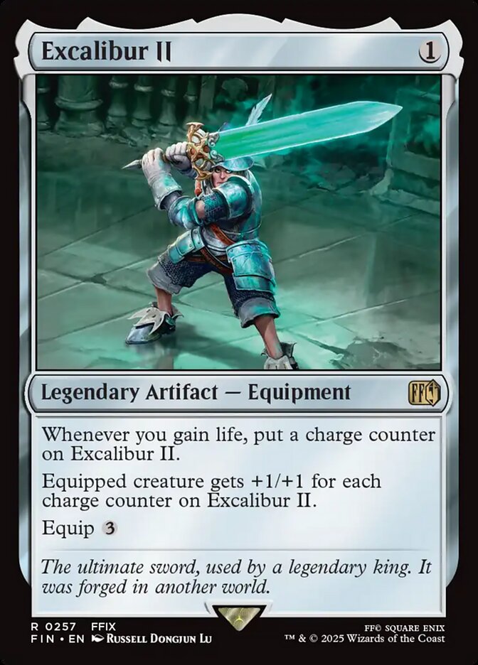 Excalibur II, Final fantasy Card Art
