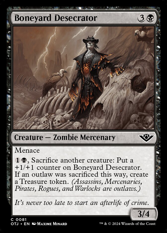 Boneyard Desecrator, Outlaws of thunder junction Card Art