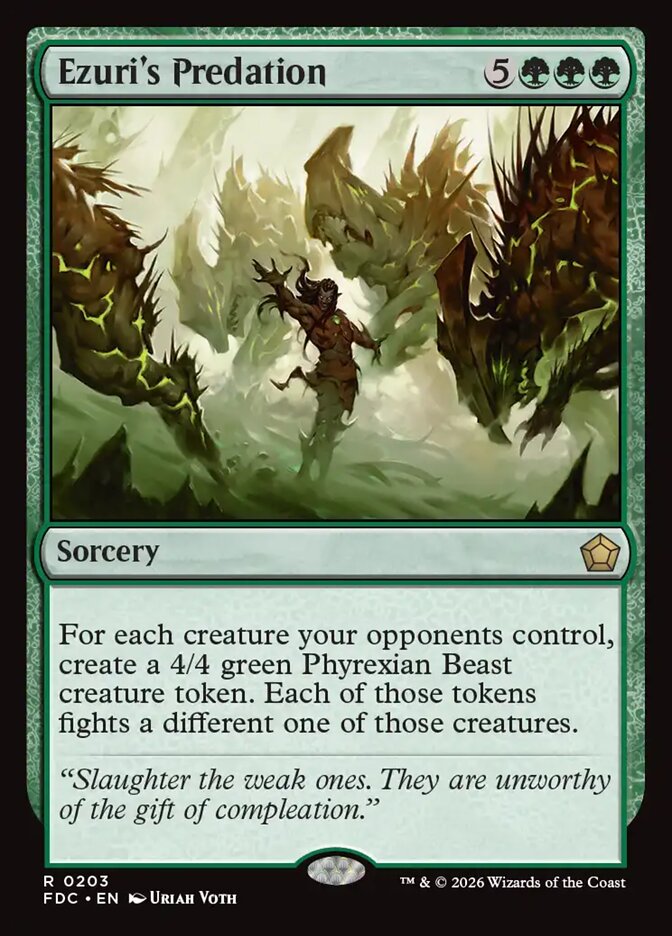 Ezuri's Predation, Foundations Commander Card Art