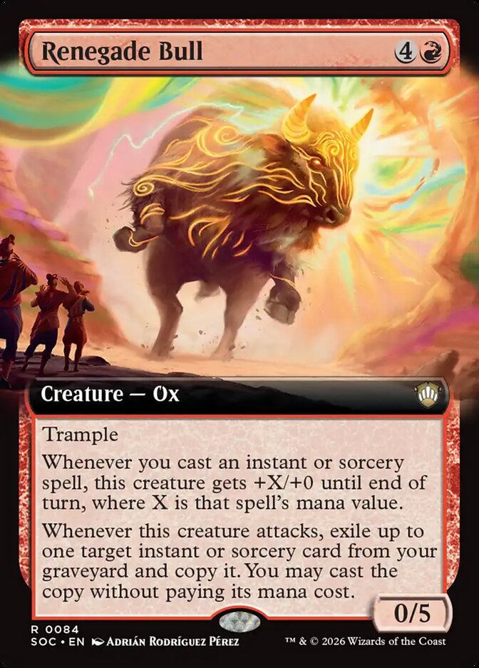Renegade Bull, Secrets Of Strixhaven Commander Card Art