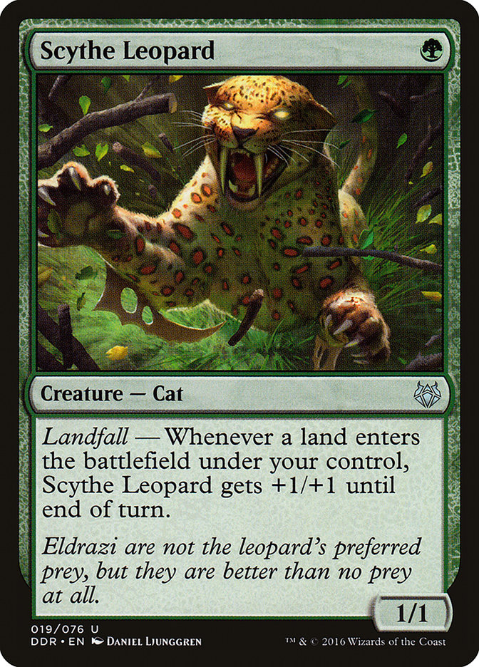 Scythe Leopard, Duel Decks: Nissa Vs. Ob Nixilis Card Art